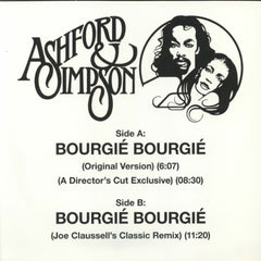 ASHFORD & SIMPSON - Bourgié Bourgie (Original / Director's Cut / Joe Claussell mixes)