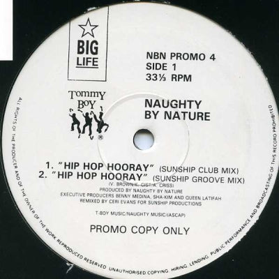 NAUGHTY BY NATURE - Hip Hop Hooray (Sunship Remixes)