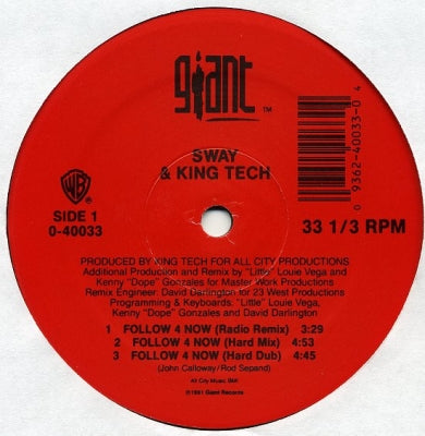 MC SWAY & DJ KING TECH - Follow 4 Now / Time 4 Peace / Baddest Mutha On 2 Turntables.
