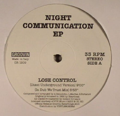 NIGHT COMMUNICATION - Lose Control EP