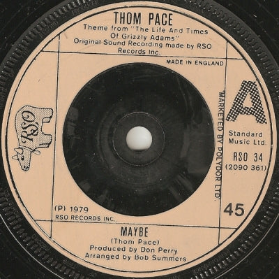 THOM PACE - Maybe / Friends