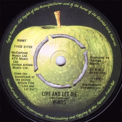 WINGS - Live And Let Die