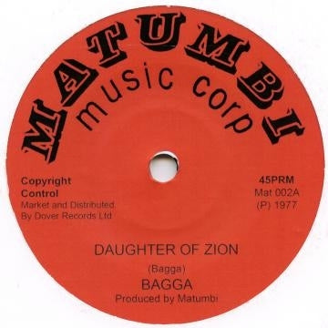 BAGGA - Daughter Of Zion / Version.