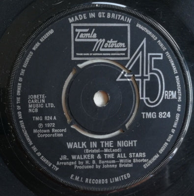 JUNIOR WALKER - Walk In The Night / I Need You Right Now (With Thelma Houston)