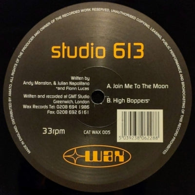 STUDIO 613 - Join Me To The Moon / High Boppers