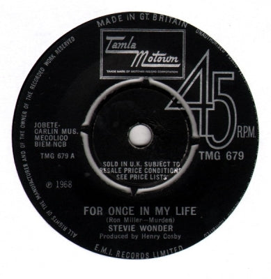 STEVIE WONDER - For Once In My Life