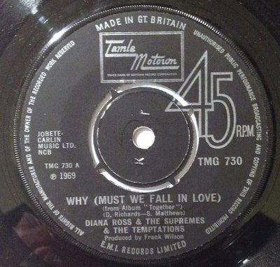 DIANA ROSS AND THE SUPREMES & THE TEMPTATIONS - Why (Must We Fall In Love) / Uptight (Everything's Alright)