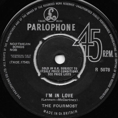 THE FOURMOST - I'm In Love / Respectable