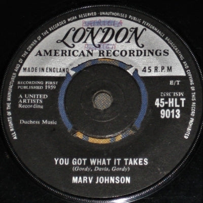 MARV JOHNSON - You Got What It Takes / Don't Leave Me