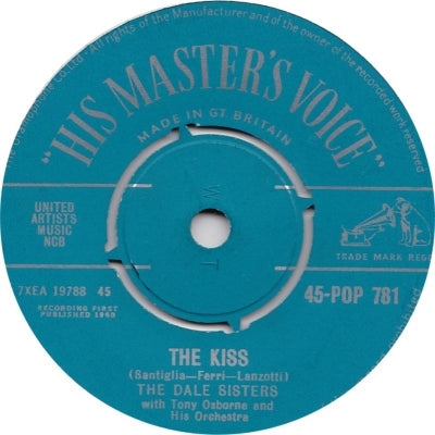 THE DALE SISTERS WITH TONY OSBORNE AND HIS ORCHESTRA - The Kiss / Billy Boy, Billy Boy