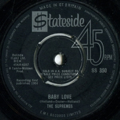 THE SUPREMES - Baby Love / Ask Any Girl