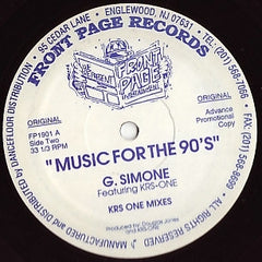 G. SIMONE - Music For The 90's / I Know, You Know