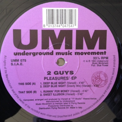2 GUYS - Pleasures' EP