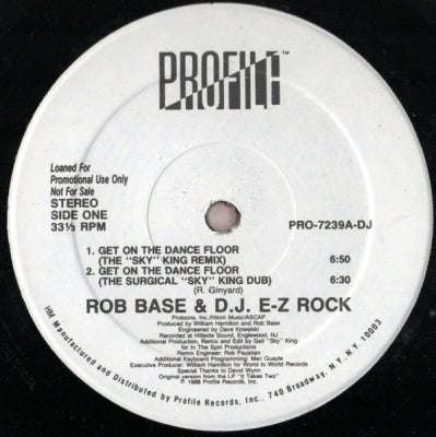 ROB BASE & D.J. EZ-ROCK - Get On The Dance Floor