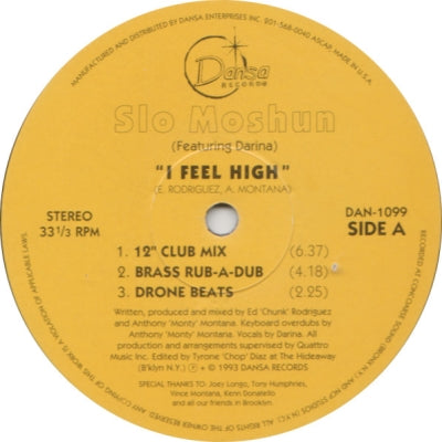 SLO MOSHUN feat. DARINA - I Feel High / Bells Of N.Y.