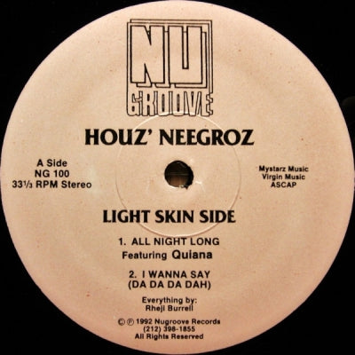 HOUZ NEEGROZ - All Night Long / I Wanna Say / Keep Dancin / How Do...