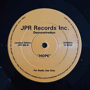 JPR RECORDS INC. - Hope / By Daylight