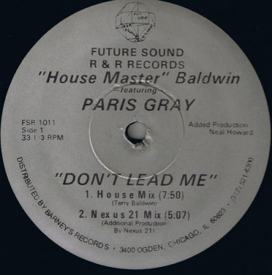 HOUSE MASTER BALDWIN feat PARIS GREY - Don't Lead Me