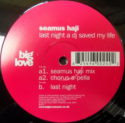 SEAMUS HAJI - Last Night A Dj Saved My Life