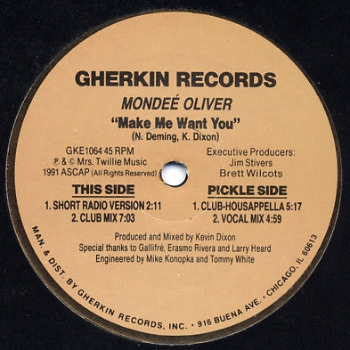 MONDEE OLIVER - Make Me Want You