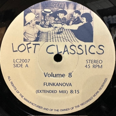 WOOD, BRASS & STEEL / ? / AFRO CUBAN BAND - Loft Classics Vol.8: Funkanova / Hot Disco Night (Are You Ready) / Delicado