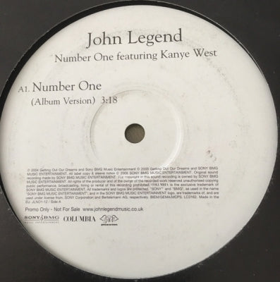 JOHN LEGEND - Number One Featuring Kanye West.