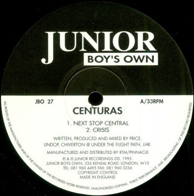 CENTURAS - Next Stop Central / Crisis / Gang Samples / Crab City