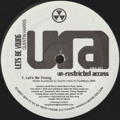 QUENTIN HARRIS - Let's Be Young