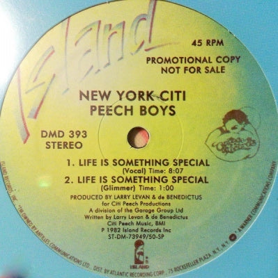 NEW YORK CITI PEECH BOYS - Life Is Something Special