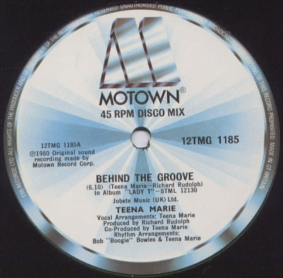 TEENA MARIE - Behind The Groove