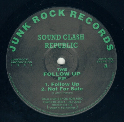 SOUND CLASH REPUBLIC - The Follow Up EP