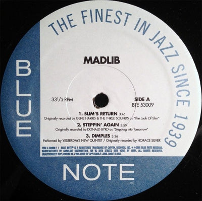 MADLIB - Slim's Return