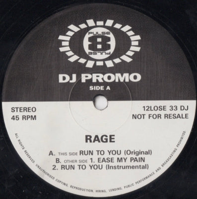 RAGE - Run To You