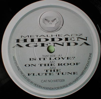 HIDDEN AGENDA - Is It  Love? / On The Roof / The Flute Tune