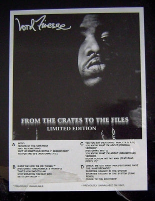 LORD FINESSE - From The Crates To The Files