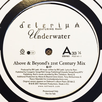 DELERIUM FEATURING RANI - Underwater