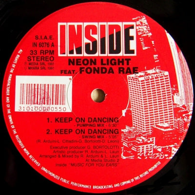 NEON LIGHT FEAT FONDA RAE - Keep On Dancing