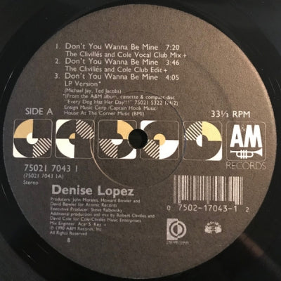 DENISE LOPEZ - Don't You Wanna Be Mine