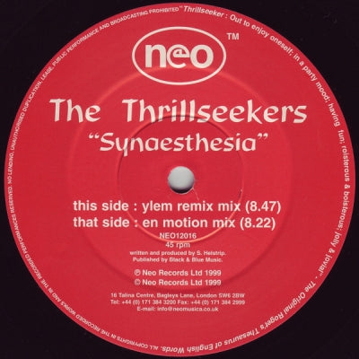 THE THRILLSEEKERS - Synaesthesia