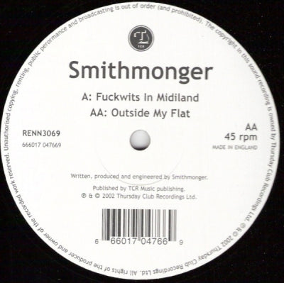 SMITHMONGER - Fuckwits In Midiland/Outside My Flat