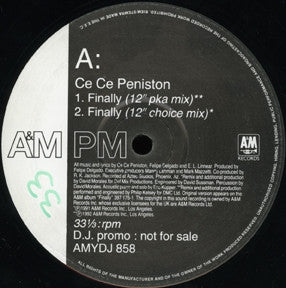 CE CE PENISTON - Finally / We Got A Love Thang