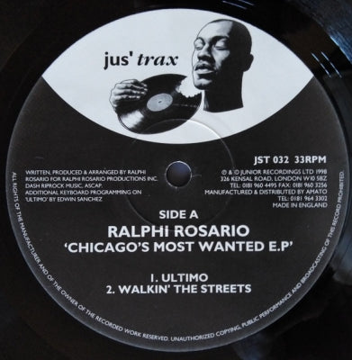 RALPH ROSARIO - Chicago's Most Wanted E.P