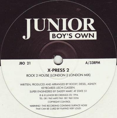X-PRESS 2 - Rock 2 House / Hip Housin'