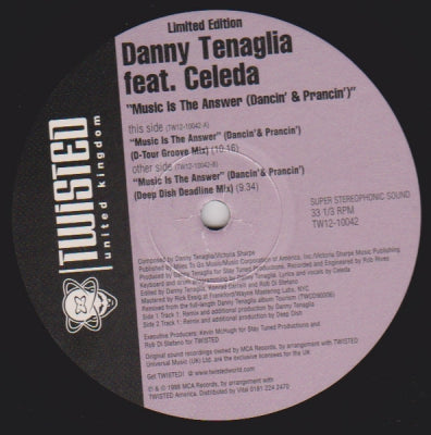 DANNY TENAGLIA & CELEDA - Music Is The Answer '99