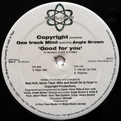 COPYRIGHT PRES ONE TRACK MIND - Good For You
