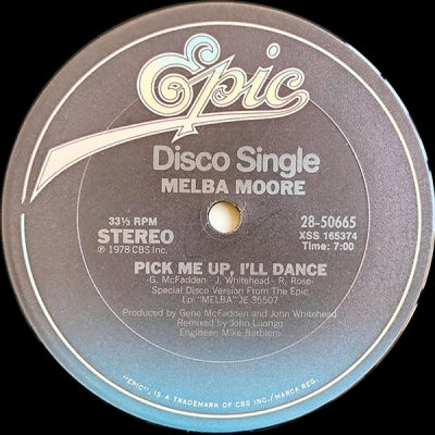 MELBA MOORE - Pick Me Up I'll Dance