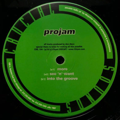 PROJAM - More / See n' Want / Into The Groove