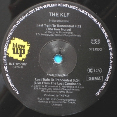 THE KLF - Last Train To Trancentral