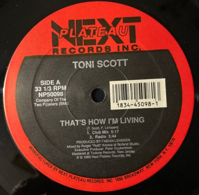 TONI SCOTT - The Chief / That's How Im Living