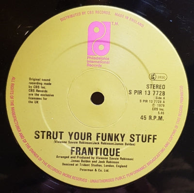 FRANTIQUE - Strut Your Funky Stuff / Getting Serious